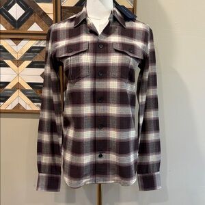 Ralph Lauren Women’s Plaid Wool Viscose Button Up Shirt size 4 NWT